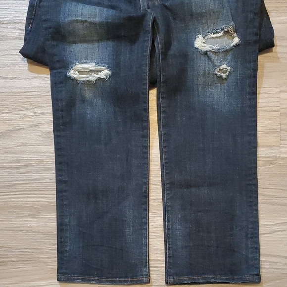 American Eagle Outfitters Blue Slim Fit Jeans with Distressed Details-Mens 32x34 - Picture 4 of 6